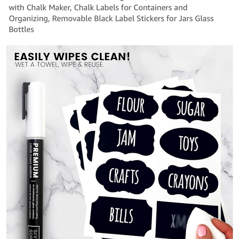 Savvy & Sorted Chalkboard Label Set - Picture 3 of 4